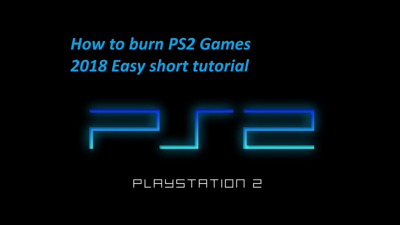 how to burn ps2 discs